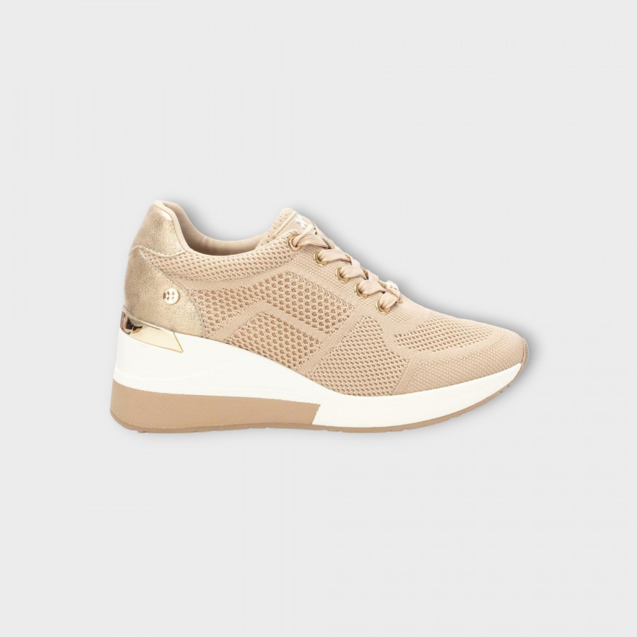 DEPORTIVAS PLATAFORMA BEIGE...